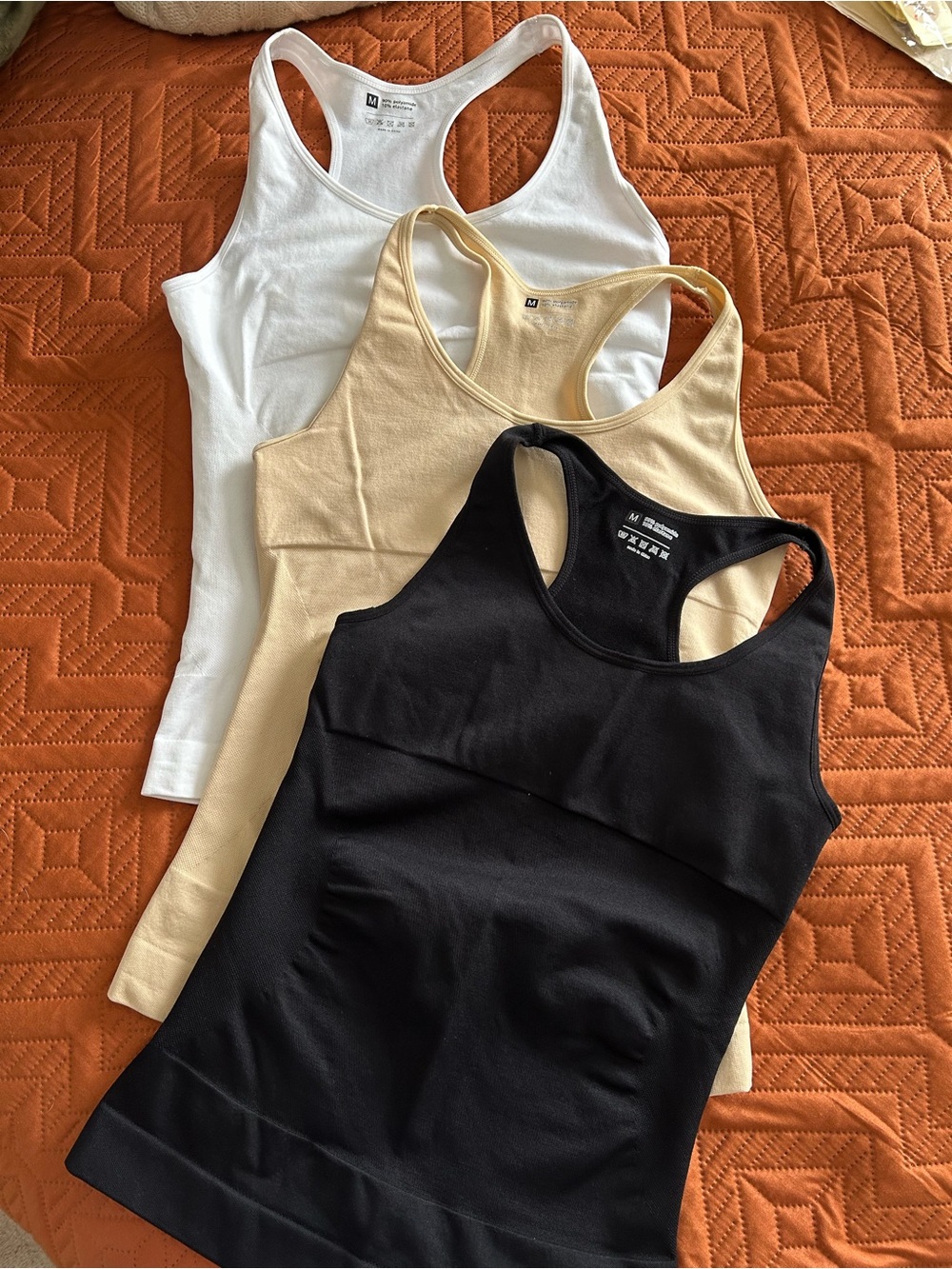 Women’s Racerback Tank Top - Black, Cream, White